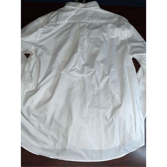 Saddlebred Easy Care Oxford White Mens Button Up Long Sleeve Size 17.5 Neck - Picture 3 of 7